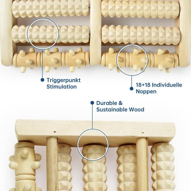 Thumbnail 3 de ACWOO Massaggiatore per Piedi Rullo in Legno