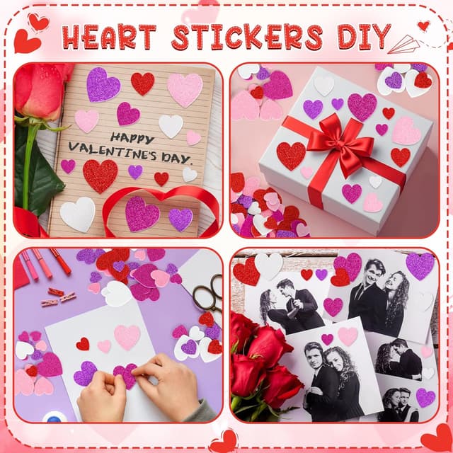 Thumbnail 4 de 300 PCS Valentines Stickers 3 Sizes 🎨