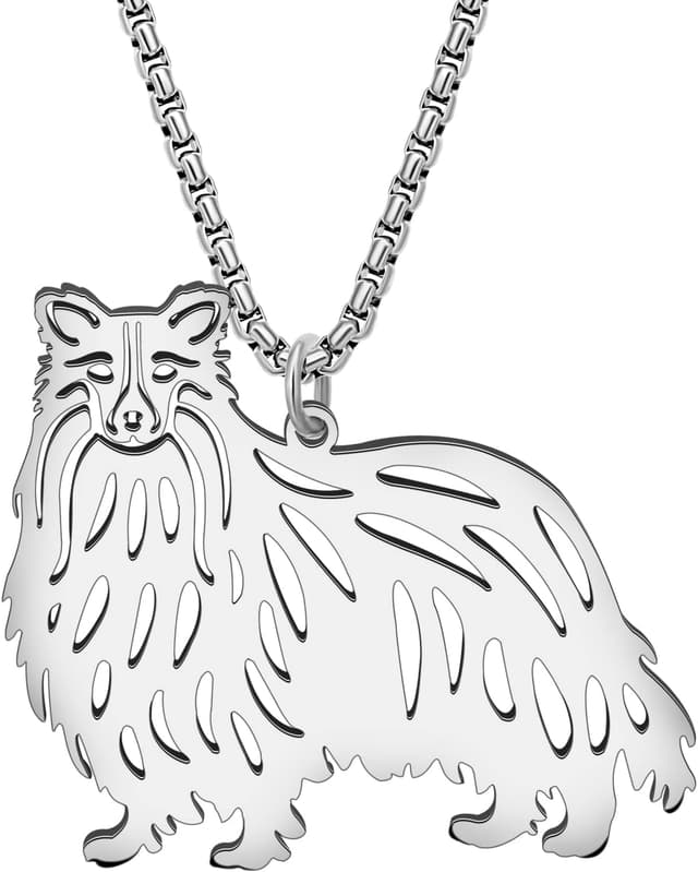 Thumbnail 6 de Collana con ciondolo cane BAMAY in acciaio inox, placcata oro/argento