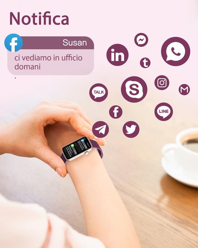 Detalle de SHANG WING smartwatch donna smartwatch cardio
