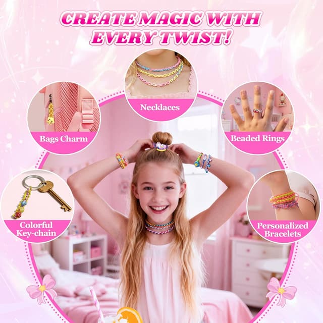 Detalle de Unicorn 182-Piece Friendship Bracelet Kit