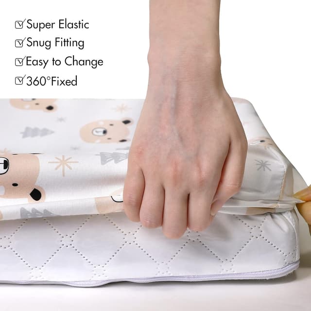 Detalle 2 de GLLQUEN BABY Moses Basket Sheets 81x41cm