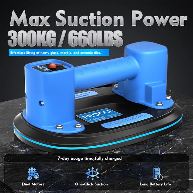 Thumbnail 2 de Procci Ventosa a batteria 300 kg per piastrelle