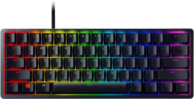 Detalle de Razer Huntsman Mini 60% Gaming Keyboard (Linear Optical Switches) with Chroma RGB