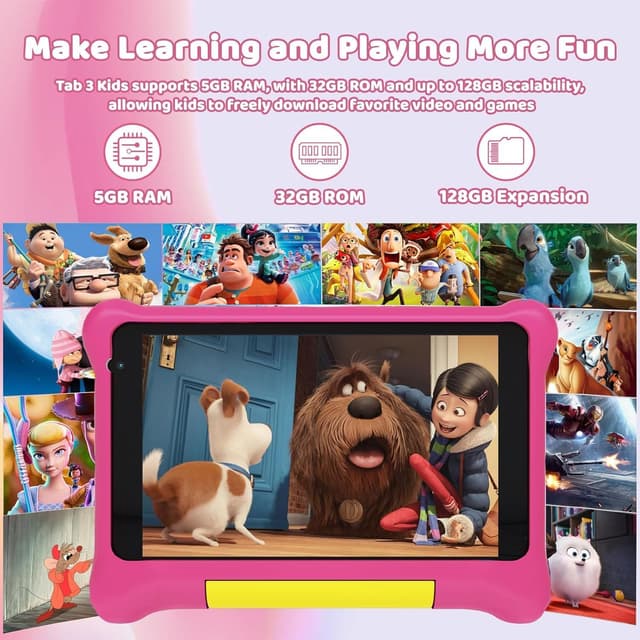 Detalle de Whitedeer Kids Tablet 7 inch Android 13