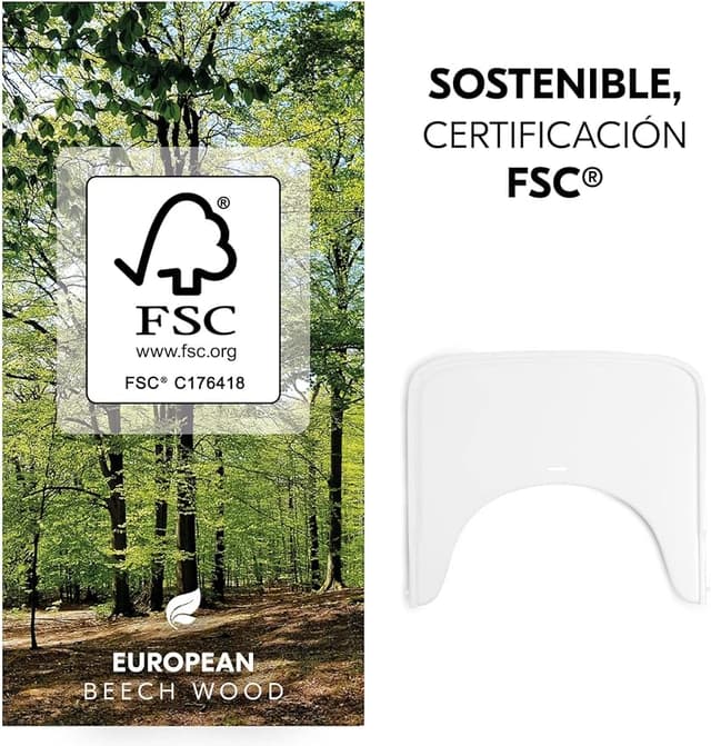 Detalle 2 de hauck Bandeja Trona Alpha/Beta Plus, madera haya FSC®