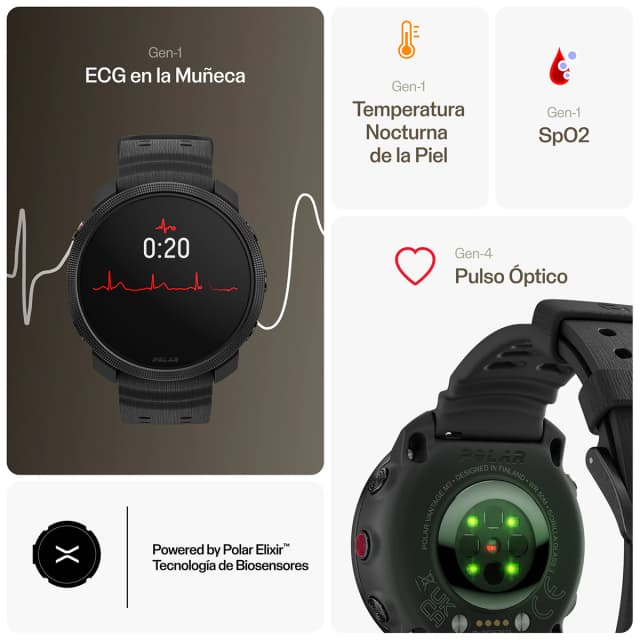 Detalle de Polar Vantage M3 smartwatch con GPS