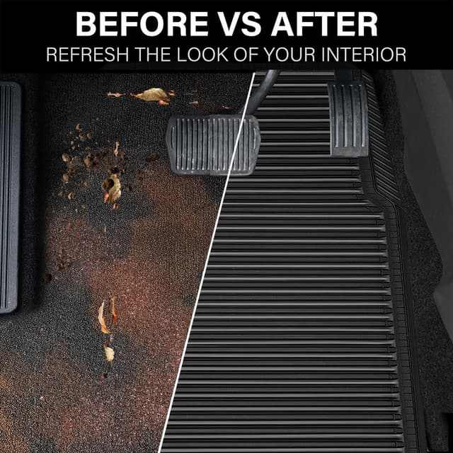 Thumbnail 5 de CAR PASS Rubber Floor Mats 4-piece