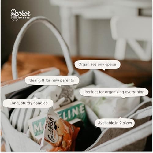 Thumbnail 4 de Parker Baby Diaper Caddy Oatmeal organizer for diapers