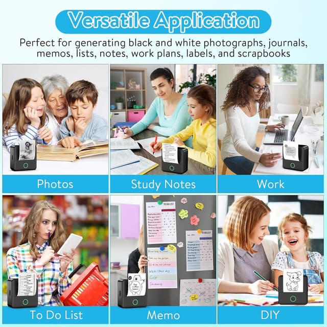 Thumbnail 1 de HUIJUTCHEN Mini Pocket Printer 205DPI