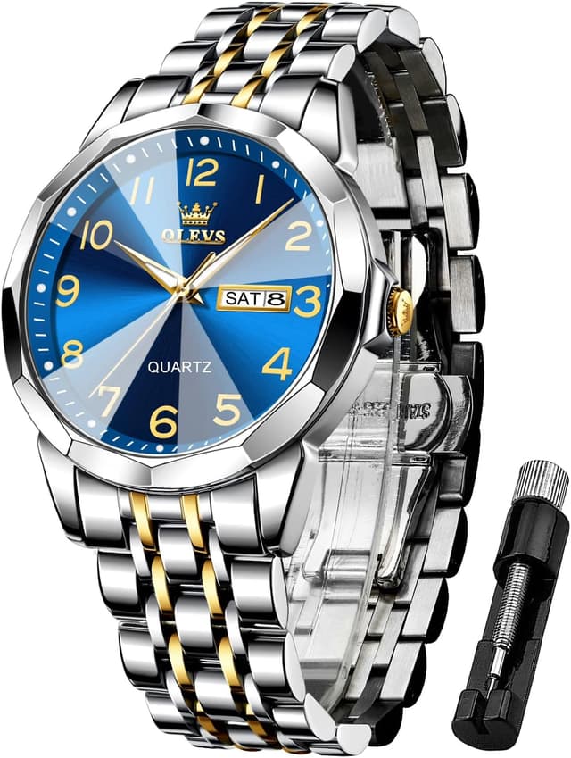 Thumbnail 6 de OLEVS Business-Uhr mit 30 m Wasserdichte