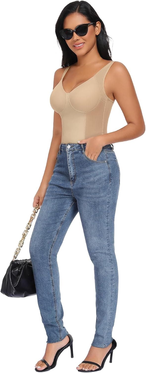 Thumbnail 6 de Niwicee body contenitivo modellante donna con effetto push-up e perizoma invisibile