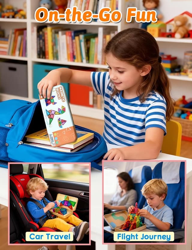 Thumbnail 4 de Riswistoy Mini Magnetic Tiles 26 Piece