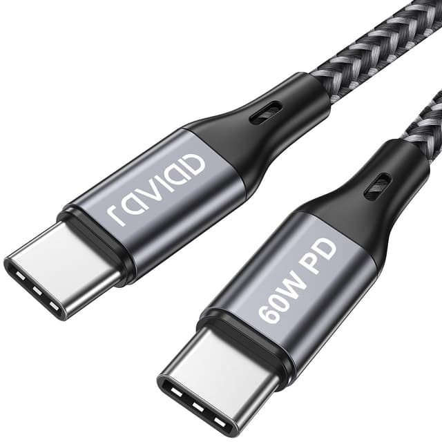 Detalle de RAVIAD Cable USB C 1M 60W