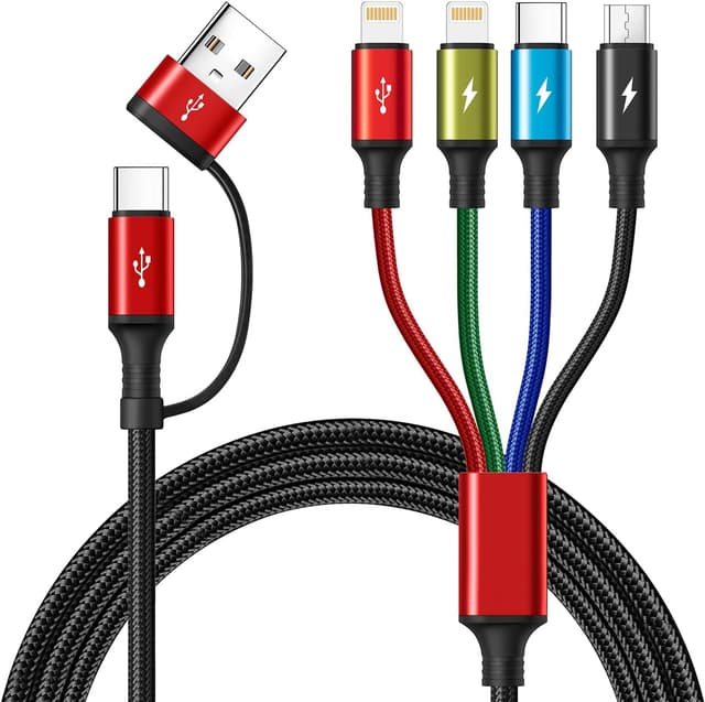 Detalle de Minlu 4in2 Multi-Ladekabel 1,2m