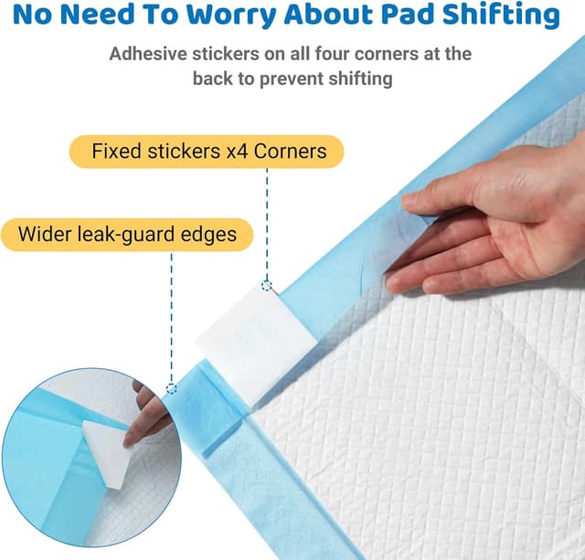 Detalle de Barpor Alaise pour chien 60x90 cm – lot de 40 tapis éducateurs ultra-absorbants