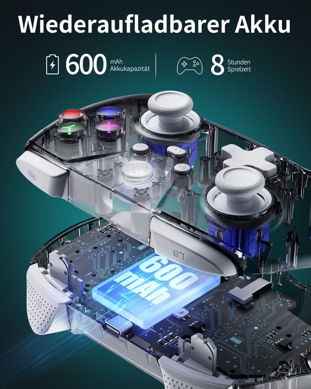 Thumbnail 6 de PC Controller Wireless mit Hall-Effekt Joystick