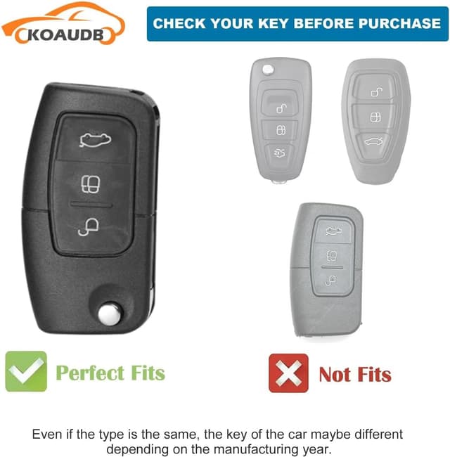 Thumbnail 1 de Koaudb Ford 3-Button Key Cover