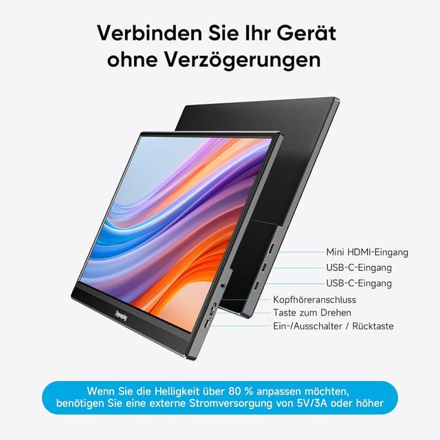 Detalle de Dopesplay 15,6 Zoll Portable Monitor