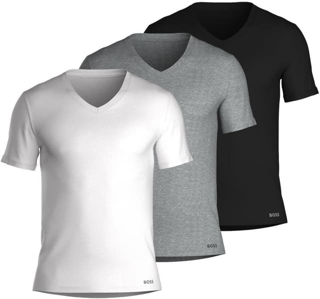Detalle de BOSS Herren T-Shirt aus 100 Prozent Baumwolle