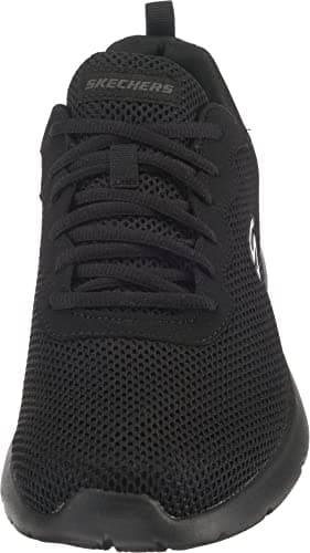 Detalle de Skechers DYNAMIGHT 2.0 RAYHILL para hombre (Black Mesh/Pu/Trim) – Zapatillas de entrenamiento con plantilla acolchada