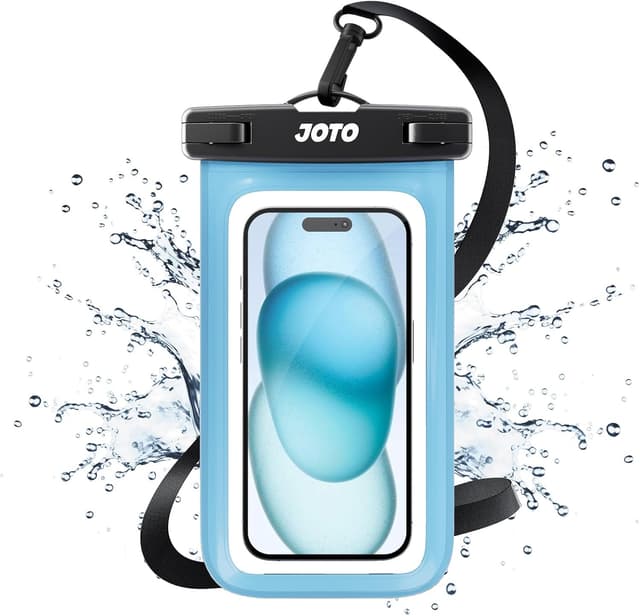 Detalle de JOTO Waterproof Phone Pouch Dry Bag Case (blue) for phones up to 7