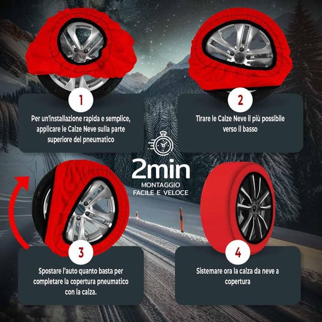 Thumbnail 2 de CARALL Calze da neve omologate rosse XL 🧣