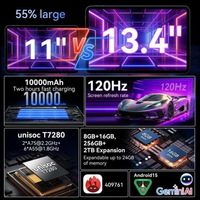 Thumbnail 1 de Tabwee T60 Pro 13,4" 256 GB