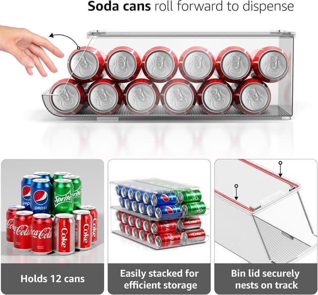 Thumbnail 3 de Sorbus Soda Can Organizer 12-can stackable