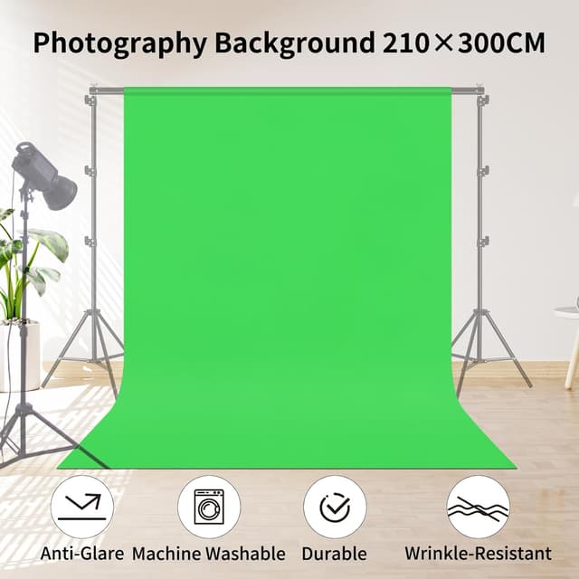 Detalle 2 de Green Screen chroma key 2,1 x 3 m