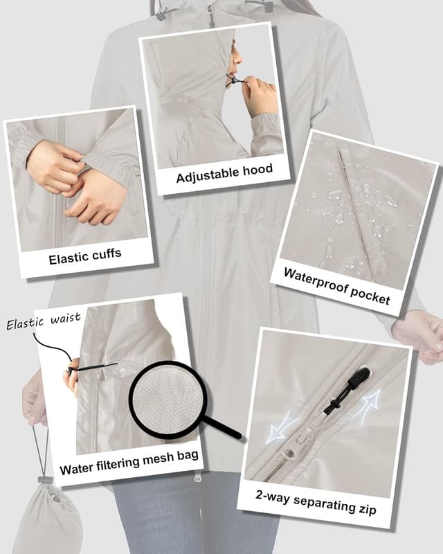 Detalle de 33,000ft women’s rain jacket 5000