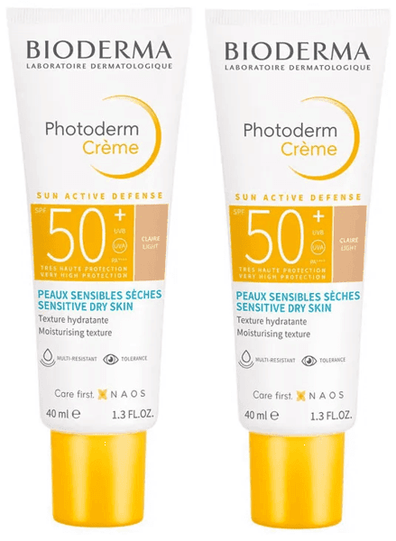 Detalle de BIODERMA Photoderm Piel Sensible SPF50+ 2x40 ml