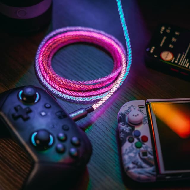 Detalle 2 de 3.28FT illuminated Type-C charging cable