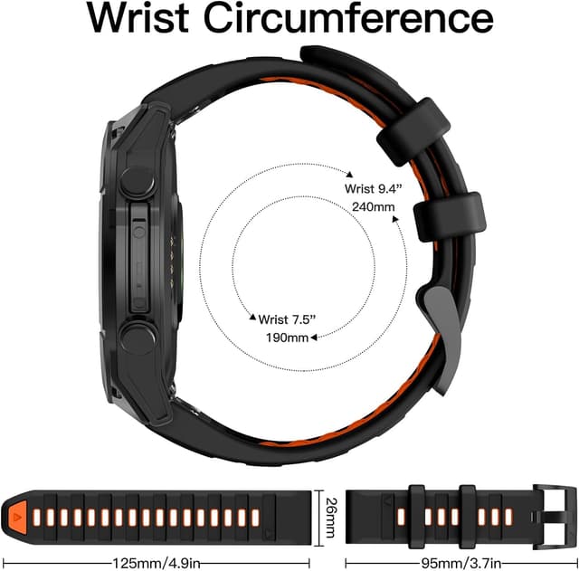 Detalle 2 de Fenix 8 51mm silicone strap by OVERSTEP