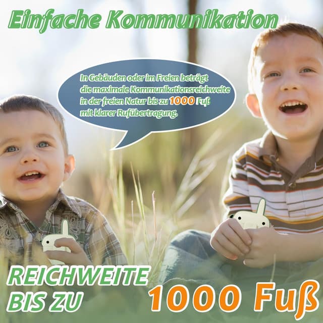 Detalle de DQMOON Walkie Talkie Kinder Dino 300 m