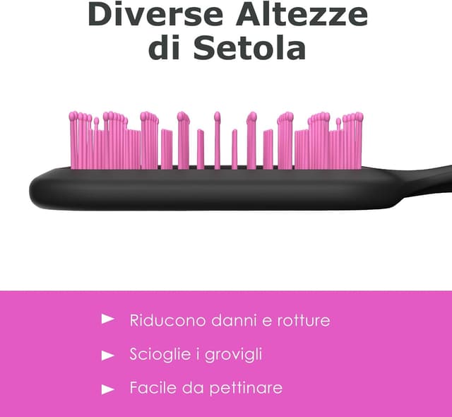 Detalle de SHINLEA Spazzola districante per capelli bagnati e asciutti