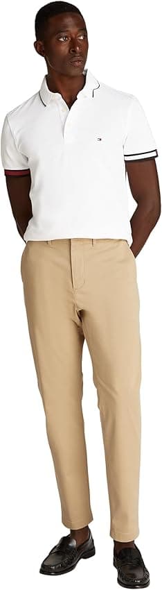 Detalle 2 de Tommy Hilfiger Polo Slim Fit L blanco 96% algodón