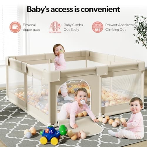 Thumbnail 5 de Fodoss parque infantil 120x120 cm Beige 🎈