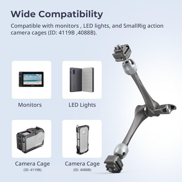 Thumbnail 6 de SMALLRIG 11 Zoll Magic Arm 3 kg