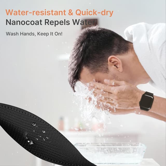 Detalle 2 de Fullmosa 4‑Pack Water‑Resistant Nylon Strap 42mm