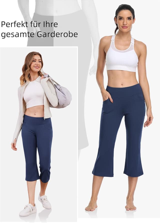 Thumbnail 6 de MOVE BEYOND Butterweiche Damen Bootcut Yogahose mit Bauchkontrolle und 4 Taschen