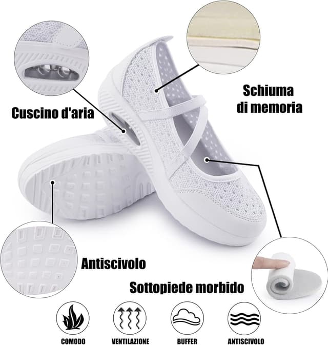 Thumbnail 4 de Git-up Sneakers infermiere in mesh
