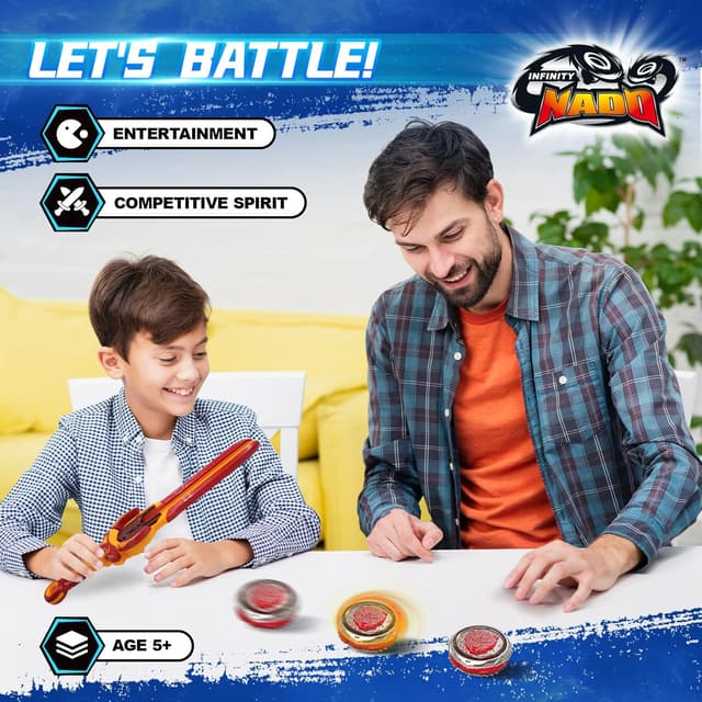 Thumbnail 2 de Infinity Nado peonza metálica Rojo 5 años