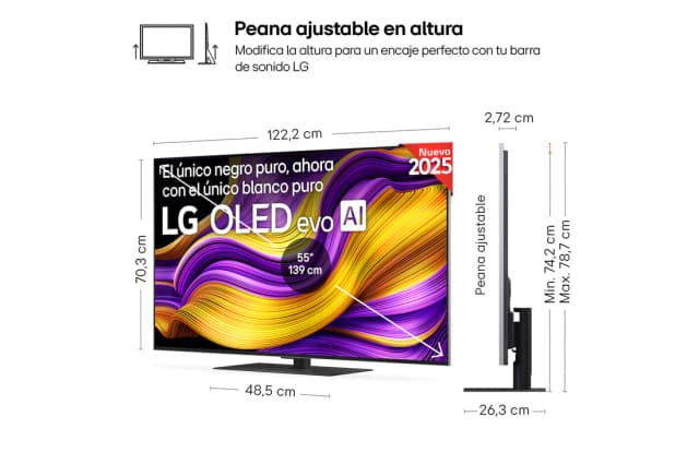 Detalle 2 de LG OLED55G56LS Smart TV OLED evo AI 55" 4K 2025