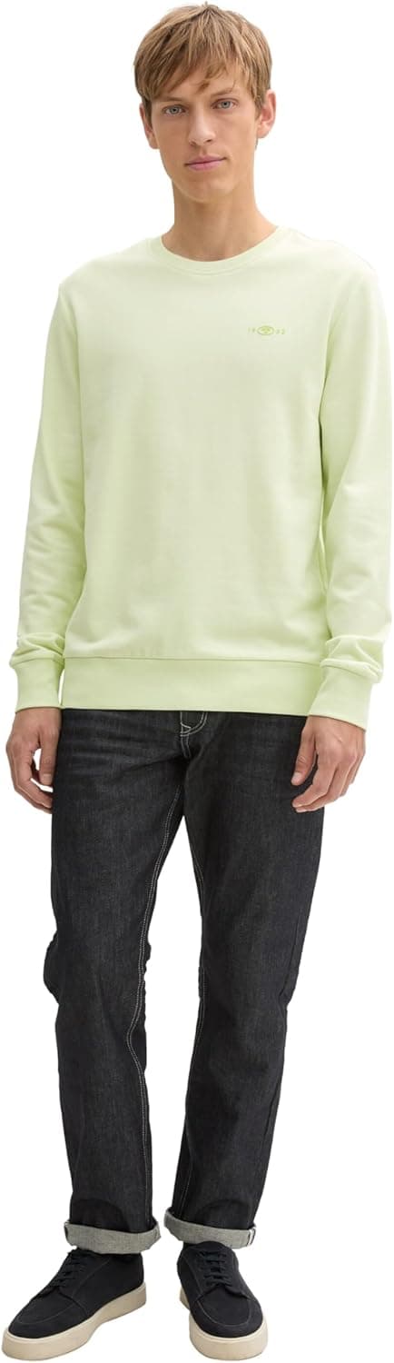 Detalle de TOM TAILOR Maglia di Tuta Uomo: felpa a maniche lunghe con vestibilità comoda