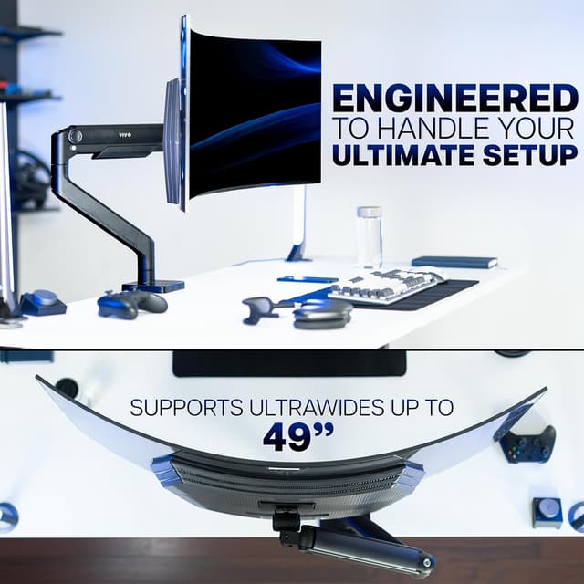 Thumbnail 6 de VIVO STAND-V101V Heavy Duty Monitor Arm 44 lbs