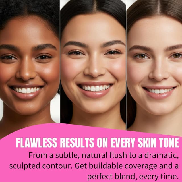 Thumbnail 6 de Beauty Junkees Angled Blush Brush for Cream, Liquid & Powder Makeup