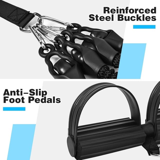 Detalle 2 de FUNFLEX Widerstandsband Set 45kg Sit-Up Trainingsgerät