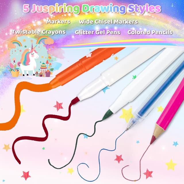 Thumbnail 2 de Auney Estuche Escolar Unicornio 60 piezas