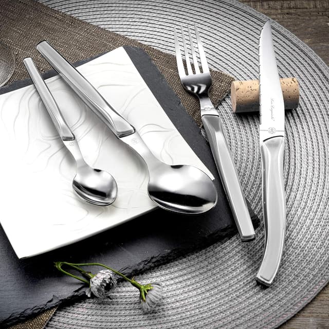 Thumbnail 2 de Lou Laguiole Rising Sun - Elegante Cubertería 24 Piezas 🍽